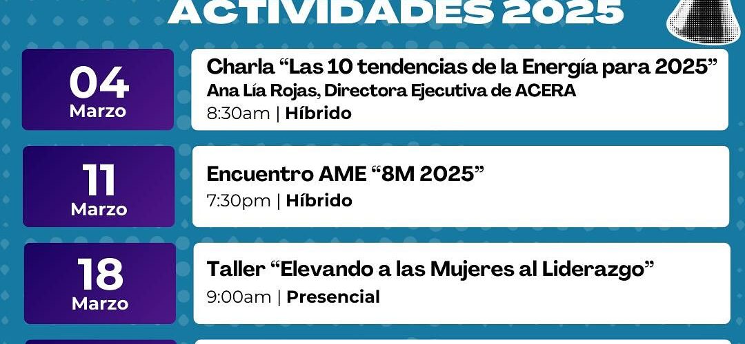 AME define agenda de actividades para el Mes de la Mujer 2025 con foco en liderazgo, formación y redes sectoriales