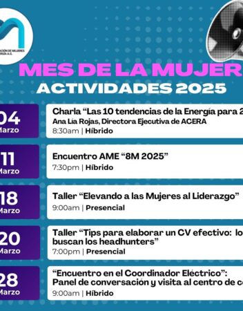 AME define agenda de actividades para el Mes de la Mujer 2025 con foco en liderazgo, formación y redes sectoriales