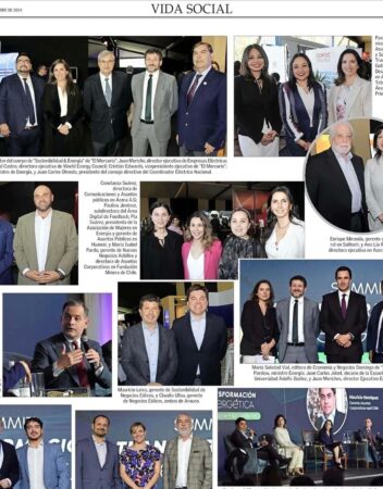 Amplia presencia de socias de AME en registro fotográfico del Summit de Transformación Energética de El Mercurio