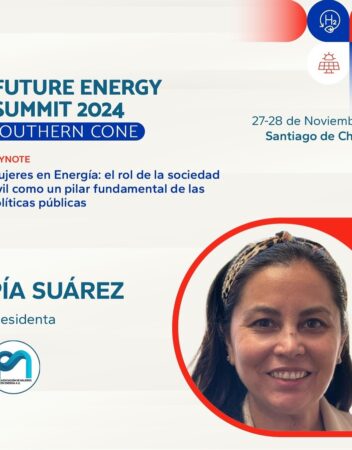 Presidenta de AME expone sobre políticas públicas de género en el Future Energy Summit 2024
