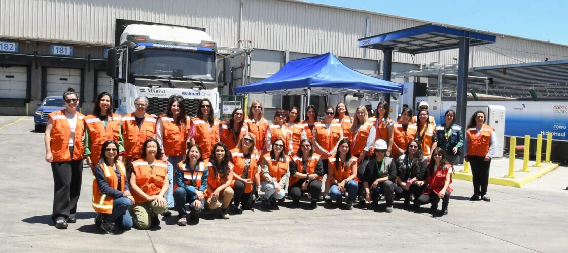 Socias de AME realizan visita técnica a la planta de hidrógeno verde de Walmart Chile