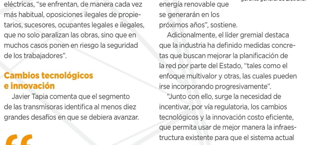 Socias de AME destacan en Revista Electricidad como referentes en transmisión eléctrica y liderazgo sectorial