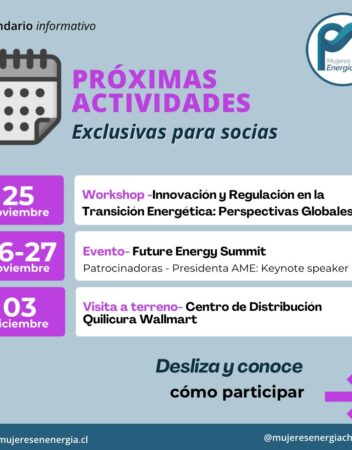 AME publica su calendario de actividades para las próximas semanas con agenda formativa y de participación sectorial